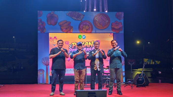 Kepala Bidang Kepemudaan dan Wirausaha Dispora Kukar, Derry Wardhana saat menghadiri pembukaan Pekan Pesta Rasa.