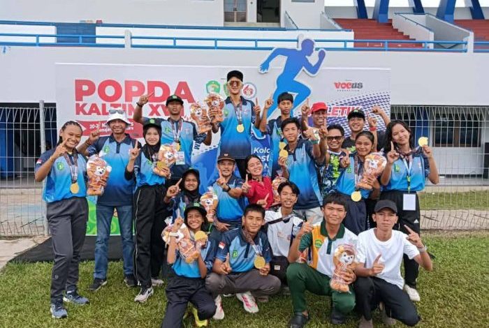 Kontingan Cabor Atletik Kukar di ajang POPDA Kaltim 2025.