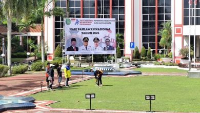 Lapangan Gateball di Halaman Kantor Bupati Kukar