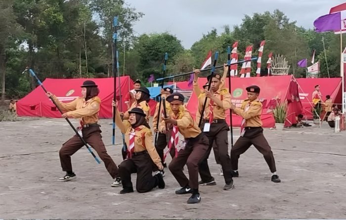 Lomba Ketangkasan Baris-Berbaris (LKBB) Pramuka Kecamatan Sebulu