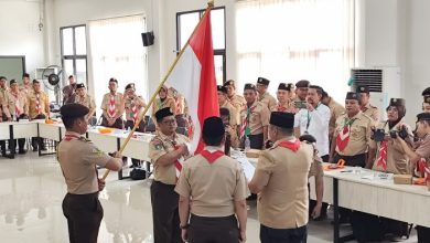 Pengukuhan Aji Ali Husni sebagai Ketua Kwarcab Pramuka Kukar