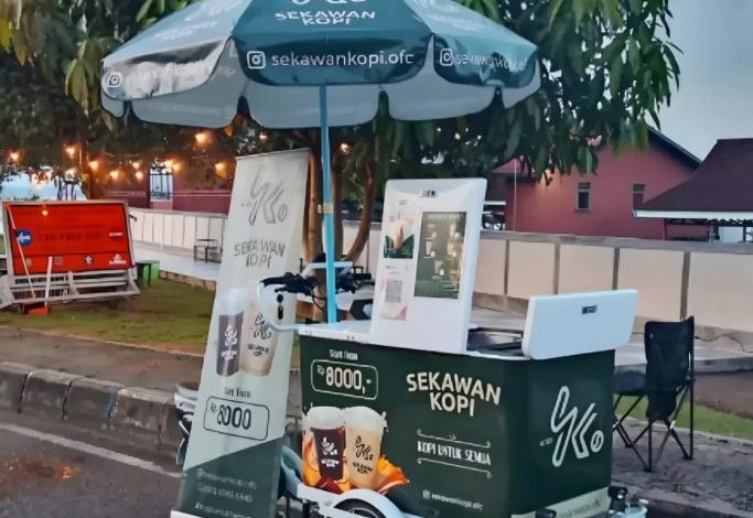 Salah satu kopi keliling di Tenggarong, Kabupaten Kutai Kartanegara