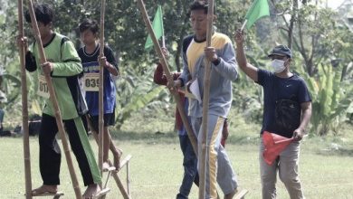 ilustrasi olahraga engrang