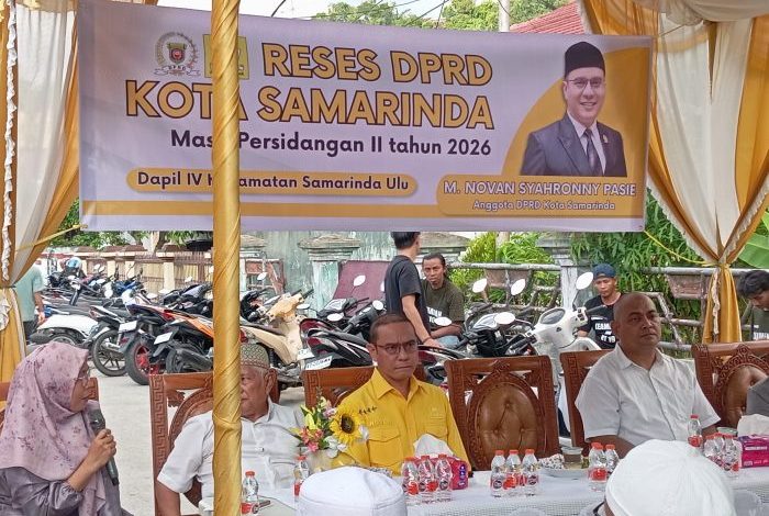 Anggota DPRD Samarinda dari Fraksi Golkar Novan Syahronny Pasie saat menggelar reses di wilayah Wijaya Kusuma, Samarinda Ulu.
