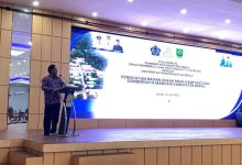 Sekretaris Daerah Berau Muhammad Said saat membuka acara penguatan BUMK dan peningkatan SDM di SM Tower, Kamis (16/7/2026).