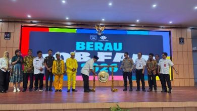 Wakil Bupati Berau Gamalis resmi membuka Berau Job Fair 2026 di SM Tower and Convention, Rabu (29/7/2026).
