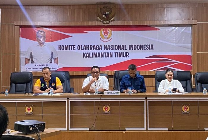 Komite Olahraga Nasional Indonesia (KONI) Kalimantan Timur menggelar Forum Diskusi di Gedung KONI Kaltim, Jalan Kesuma Bangsa, Rabu (22/7/2026).