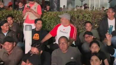 Wakil Bupati Berau Gamalis bersama Ketua DPRD Berau dan sejumlah OPD nobar final Piala Dunia di Simpang Empat KFC, Tanjung Redeb, Senin (20/7/2026) dini hari.