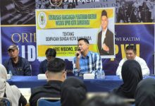 Anggota DPRD Samarinda Arie Wibowo menggelar Sosialisasi Rancangan Peraturan Daerah Inisiasi DPRD Kota Samarinda tentang Sempadan Sungai Kota Samarinda di Gedung PWI Kalimantan Timur, Kamis (23/7/2026).