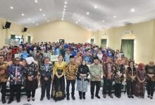 Bupati Berau Sri Junarsih Mas dan Wakil Bupati Berau Gamalis menghadiri acara Gratispol Connect bersama Gubernur Kalimantan Timur Rudy Mas'ud di Aula Universitas Muhammadiyah Berau, Kamis (23/7/2026).