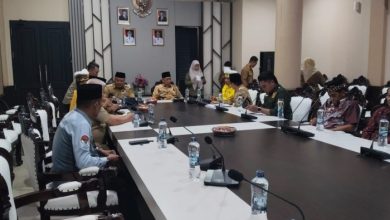 Wakil Bupati Berau Gamalis menghadiri rapat koordinasi persiapan Rakorda FKUB di Kabupaten Berau, Selasa (4/8/2026).