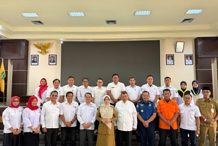 Bupati Berau Sri Juniarsih Mas menghadiri Pelantikan Palang Merah Indonesia (PMI) Kabupaten Berau, Senin (24/8/2026).