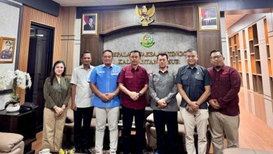 Pengurus KONI Kaltim melakukan kunjungan ke Kantor Kejati Kaltim, Rabu (5/8/2026).