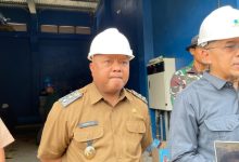 Wakil Bupati Berau Gamalis saat meninjau Intake Gurimbang, Selasa (1/9/2026).
