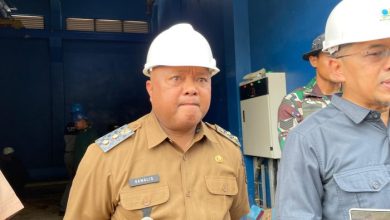 Wakil Bupati Berau Gamalis saat meninjau Intake Gurimbang, Selasa (1/9/2026).