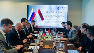 Courtesy Call with the Administration of the President of the Russian Federation yang dipimpin oleh Head of the Department for Coordination of Strategic Initiatives, Directorate for Strategic Partnership and Cooperation, Administration of the President of the Russian Federation Inal Ardzinba di Kantor Kementerian Komdigi, Jakarta Pusat, Rabu (23/9/2026).