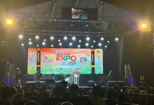 Bupati Berau, Sri Juniarsih Mas resmi menutup Berau Expo 2026 di GOR Graha Pemuda, Minggu (25/10/2026).