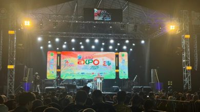 Bupati Berau, Sri Juniarsih Mas resmi menutup Berau Expo 2026 di GOR Graha Pemuda, Minggu (25/10/2026).