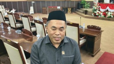 Ketua DPRD Kukar, Ahmad Yani usai Rapat Paripurna di Ruang Sidang Utama DPRD Kukar, Senin (5/10/2026).