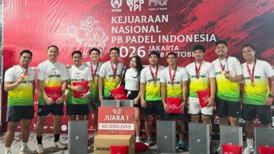 Tim Padel Kaltim berhasil meraih juara di Kejurnas Padel 2026.
