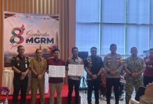 Bupati Kutai Kartanegara, Aulia Rahman Basri menghadiri syukuran HUT ke-8 PT Mahakam Gerbang Raja Migas (MGRM), Senin (26/10/2026).