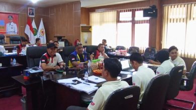 Tim Keabsahan KONI Kaltim melaksanakan verifikasi kontingan Porprov Kaltim tahun 2026.