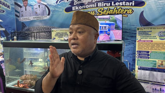 Wakil Bupati Berau, Gamalis saat diwawancarai di lokasi Berau Expo 2026, Kamis (22/10/2026)